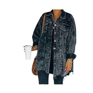 Women's Black Corduroy Jacket